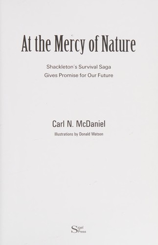 At the mercy of nature