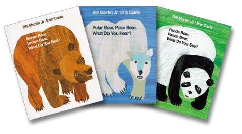 Bill Martin Jr. & Eric Carle Three-Bear Set (Brown Bear, Polar Bear, Panda Bear)