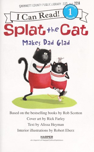 Splat the Cat makes dad glad