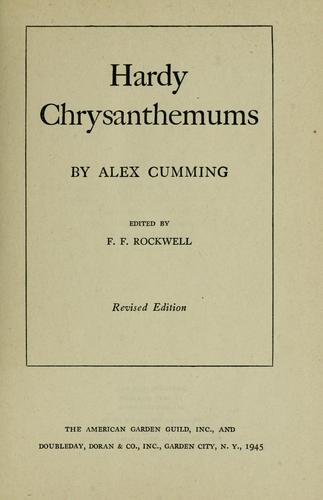 Hardy chrysanthemums