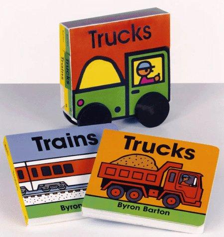Trucks and Trains Board Book Set