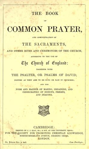 Book of common prayer
