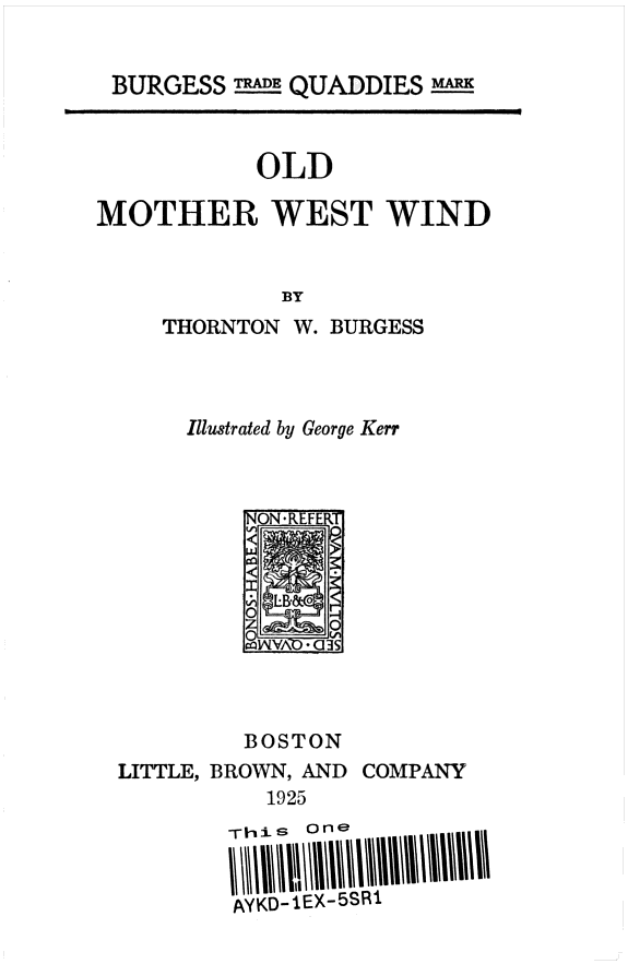 Old Mother West Wind