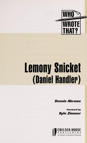 Lemony Snicket (Daniel Handler)