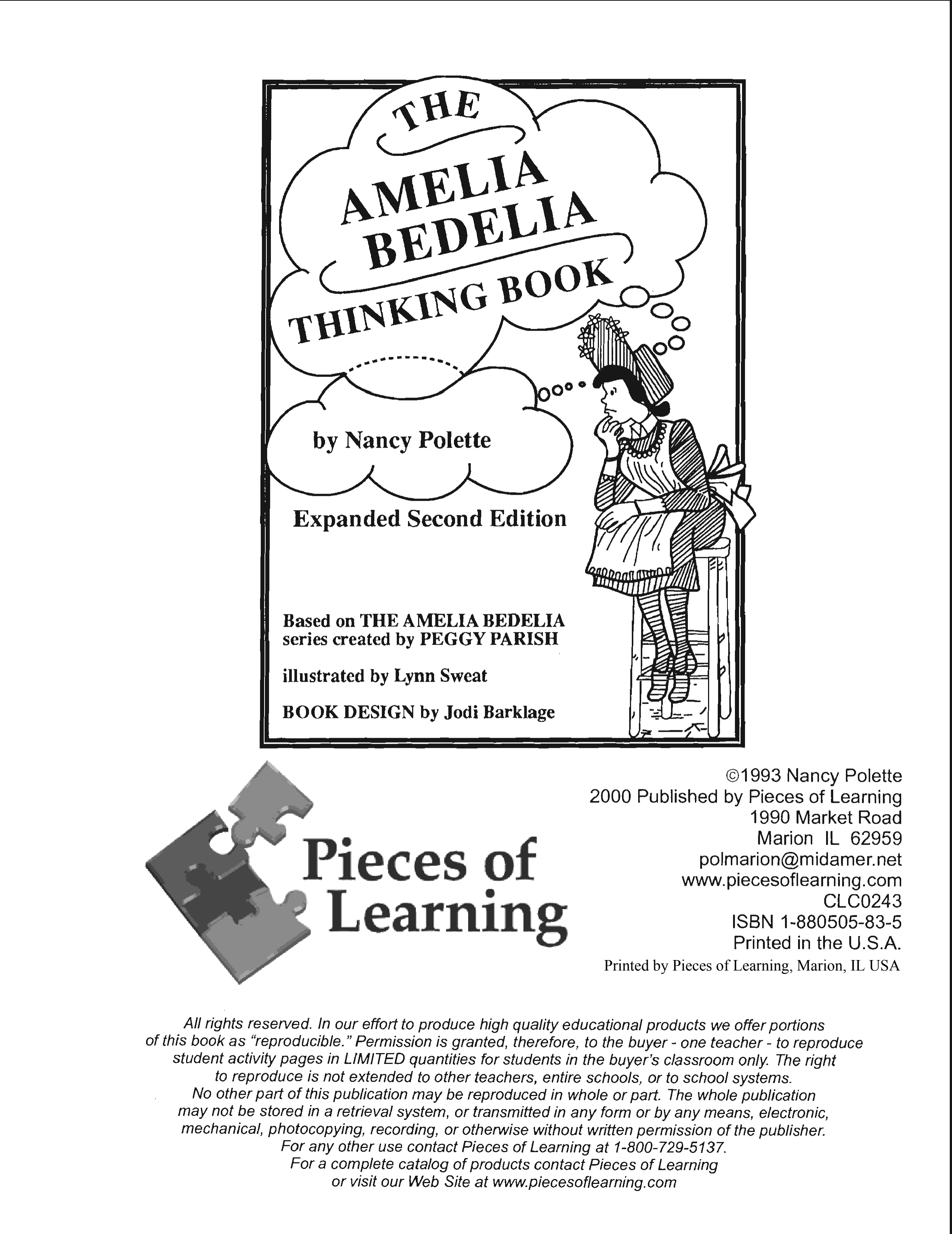 Amelia Bedelia Thinking Book