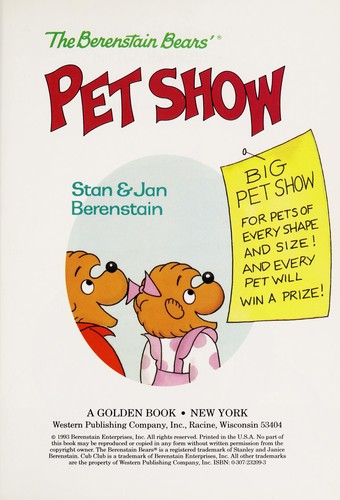 The Berenstain Bears' pet show