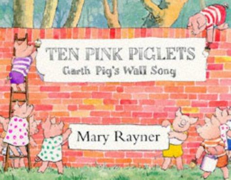 Ten pink piglets