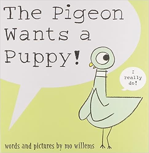 The pigeon wants a puppy!